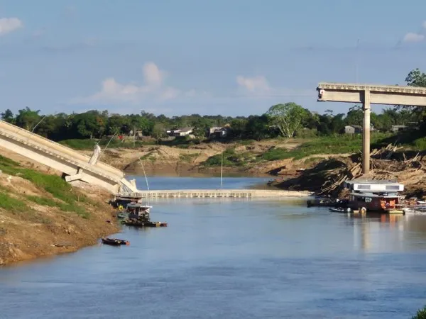 Investimento de R$ 36 milhões coloca em xeque ponte do Governo do Acre que desabou em Sena Madureira