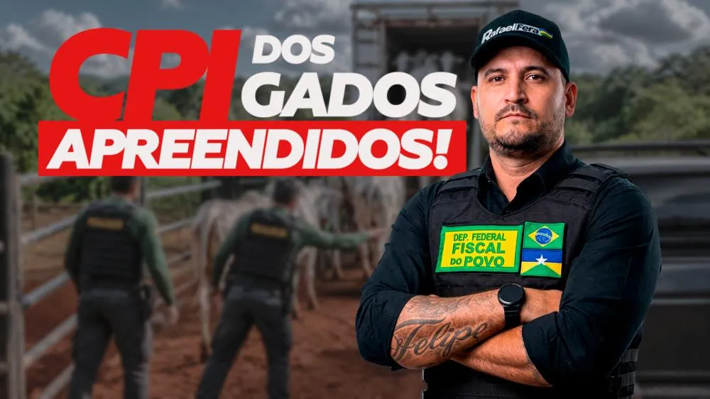 Deputado Rafael Fera protocola pedido de CPI para apurar destino de gados apreendidos