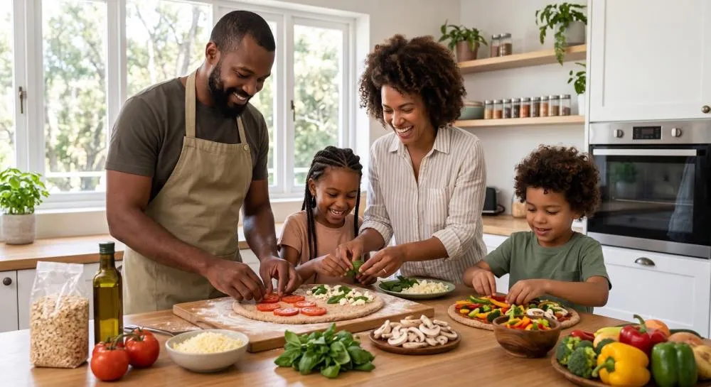 Dia da Pizza: o pretexto perfeito para reunir a família na cozinha Nutricionista Luciana Nunes dá dicas de como fazer uma pizza saudável e saborosa, perfeita para comemorar o dia 10 de julho