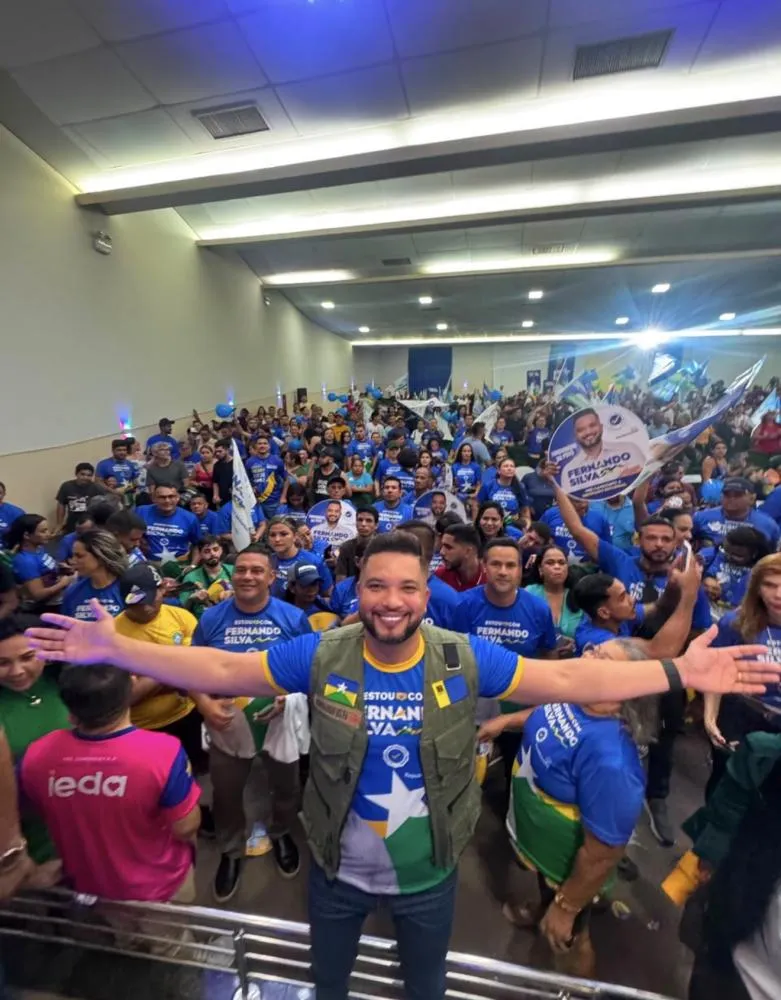 Fernando Silva arrasta multidão, é homologado candidato e demonstra força política e destaque em Rondônia como representante da polícia militar e bombeiro.
