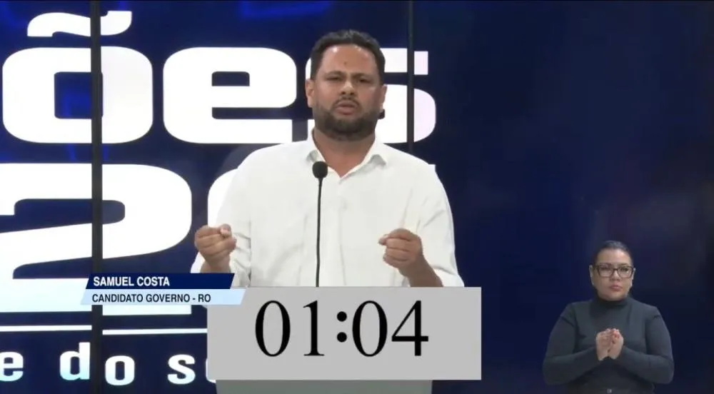 Samuel Costa se destaca novamente no segundo debate ao Governo de Rondônia promovido pela Rema TV